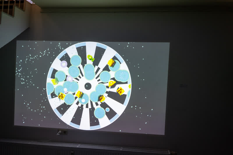 UHRWERK – immersive work by Tobias Post in the exhibition “Zeit fließt”, Forum Kunst & Architektur Essen