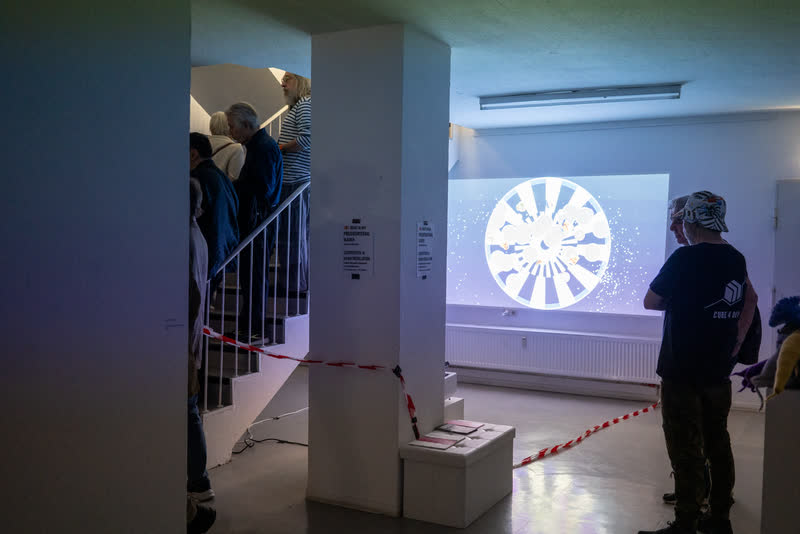 UHRWERK – immersive work by Tobias Post in the exhibition “Zeit fließt”, Forum Kunst & Architektur Essen
