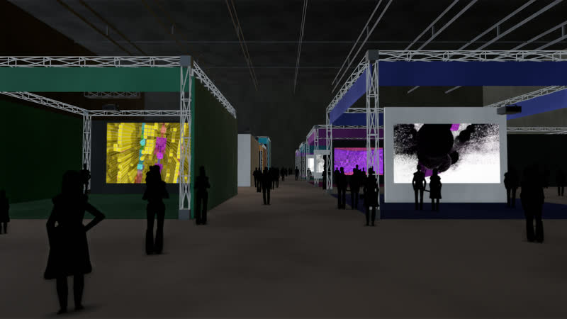 Werkschau – Messehalle – Visualisierung, Ansicht 2